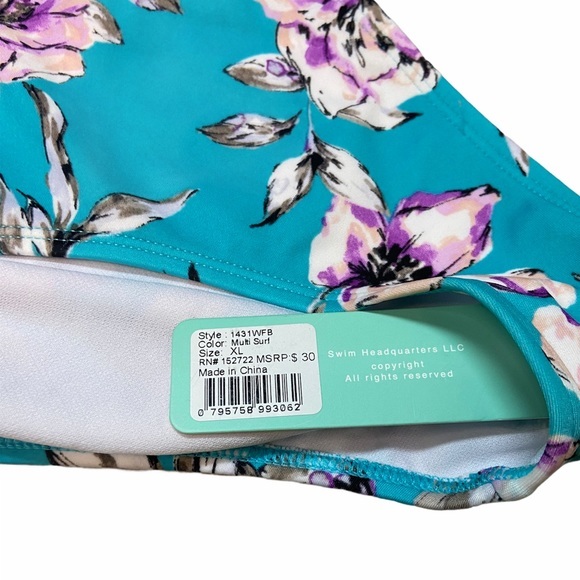 Sand castle multi surf high waisted bikini bottoms - Picture 3 of 3